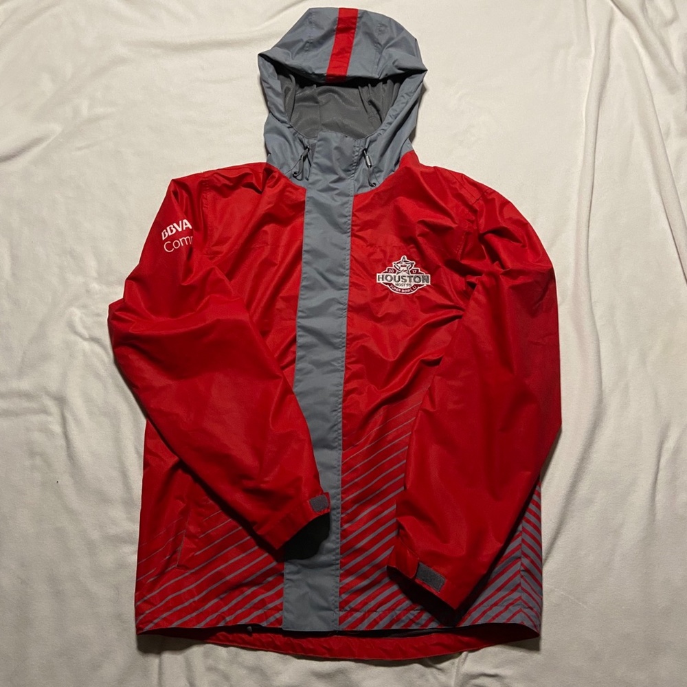 HOUSTON SUPERBOWL RED WINDBREAKER